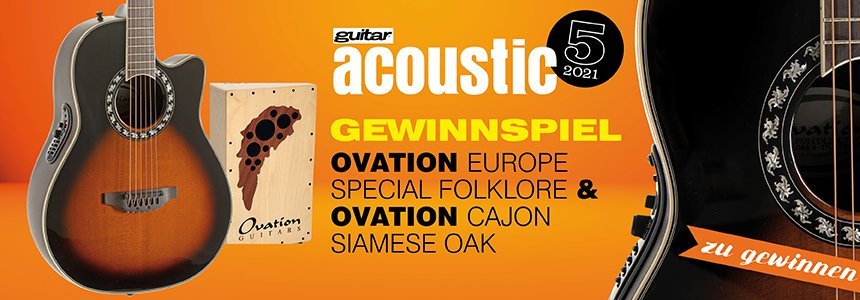 Giveaway: Ovation Folklore Special & Ovation Cajon Siamese Oak